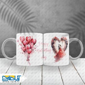 طرح لایه باز ماگ سلبلیمیشن ولنتاین عاشقانه